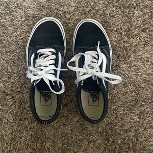 Black and white Vans
